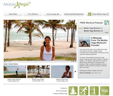 Mobile Yoga Website